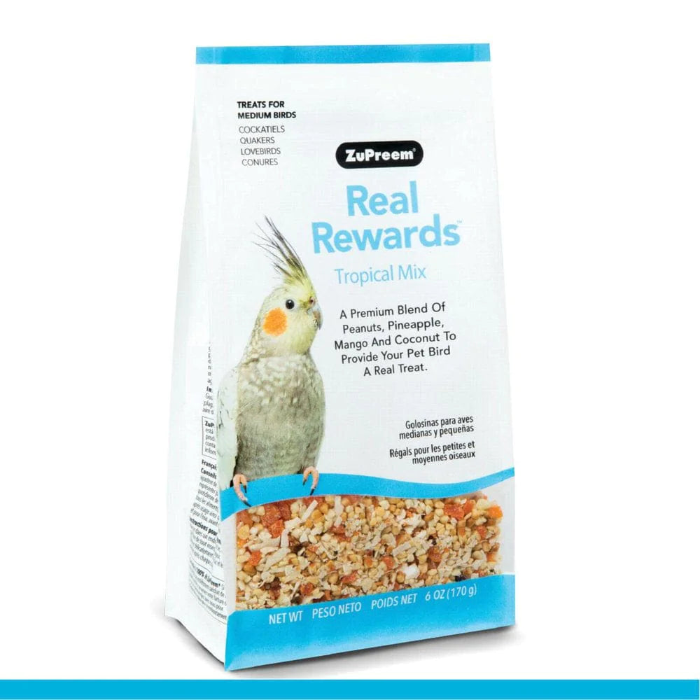 Zupreem® Real Rewards™ Tropical Mix | Treats for Medium Birds | 6 Ounces