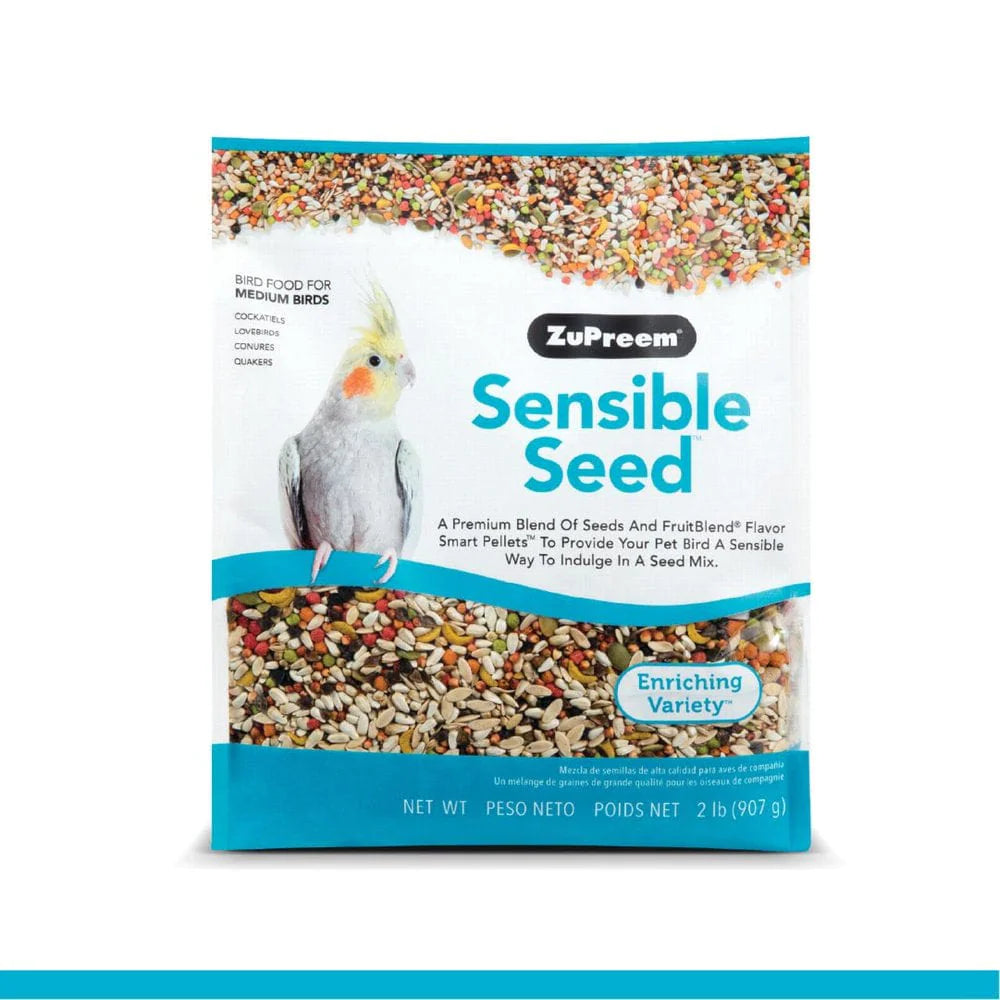 Zupreem® Sensible Seed® | Bird Food for Medium Birds | 2 Lb Animals & Pet Supplies > Pet Supplies > Bird Supplies > Bird Food Zupreem   