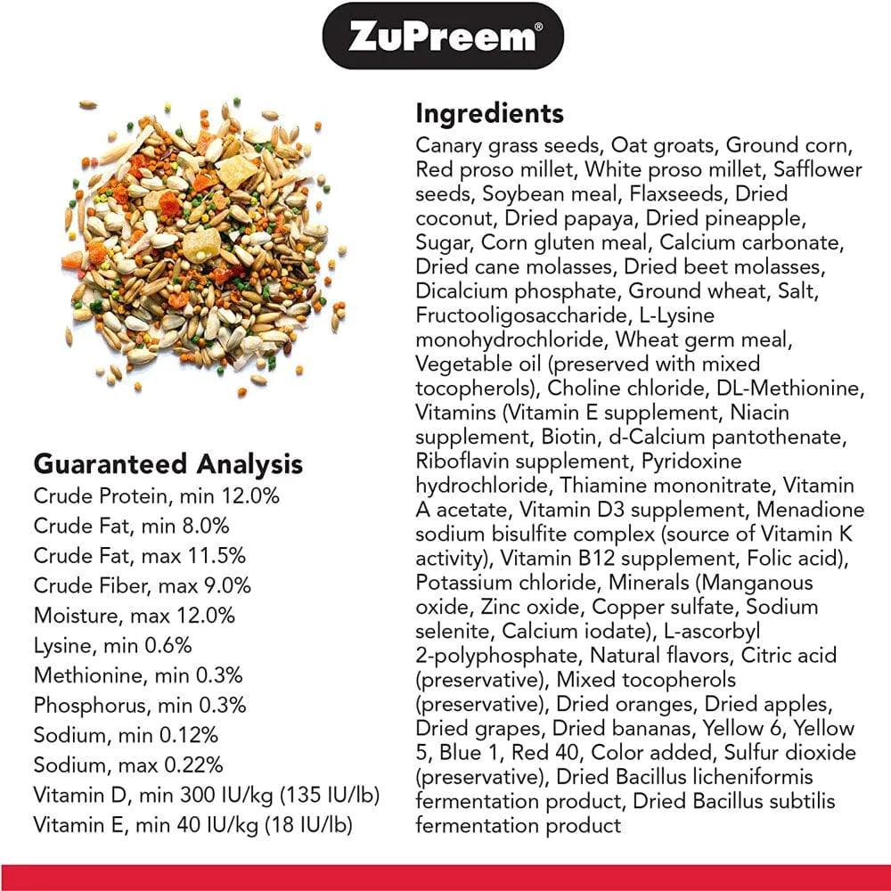 Zupreem Smart Selects Everyday Feeding Bird Food for Small Birds, 2 Lb Bag - a for Parakeets, Budgies, Parrotlets Animals & Pet Supplies > Pet Supplies > Bird Supplies > Bird Food Zupreem   
