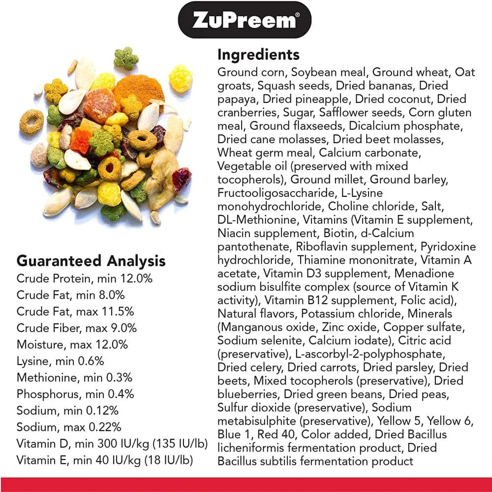 Zupreem Smart Selects Macaw Food, 4-Lb Bag Animals & Pet Supplies > Pet Supplies > Bird Supplies > Bird Food Zupreem   