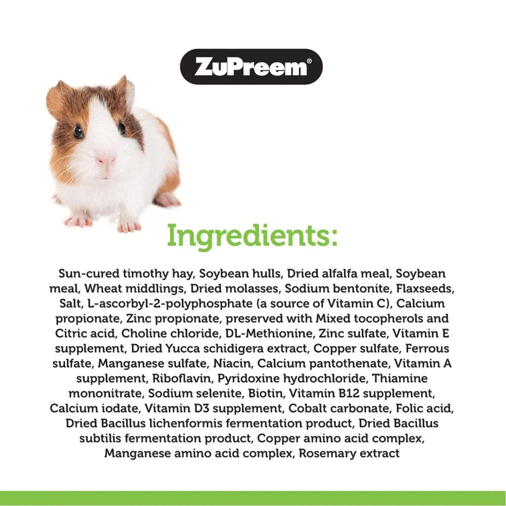 Zupreem® Timothy Naturals® Guinea Pig Food | Adult Guinea Pig Food | 5 Lb