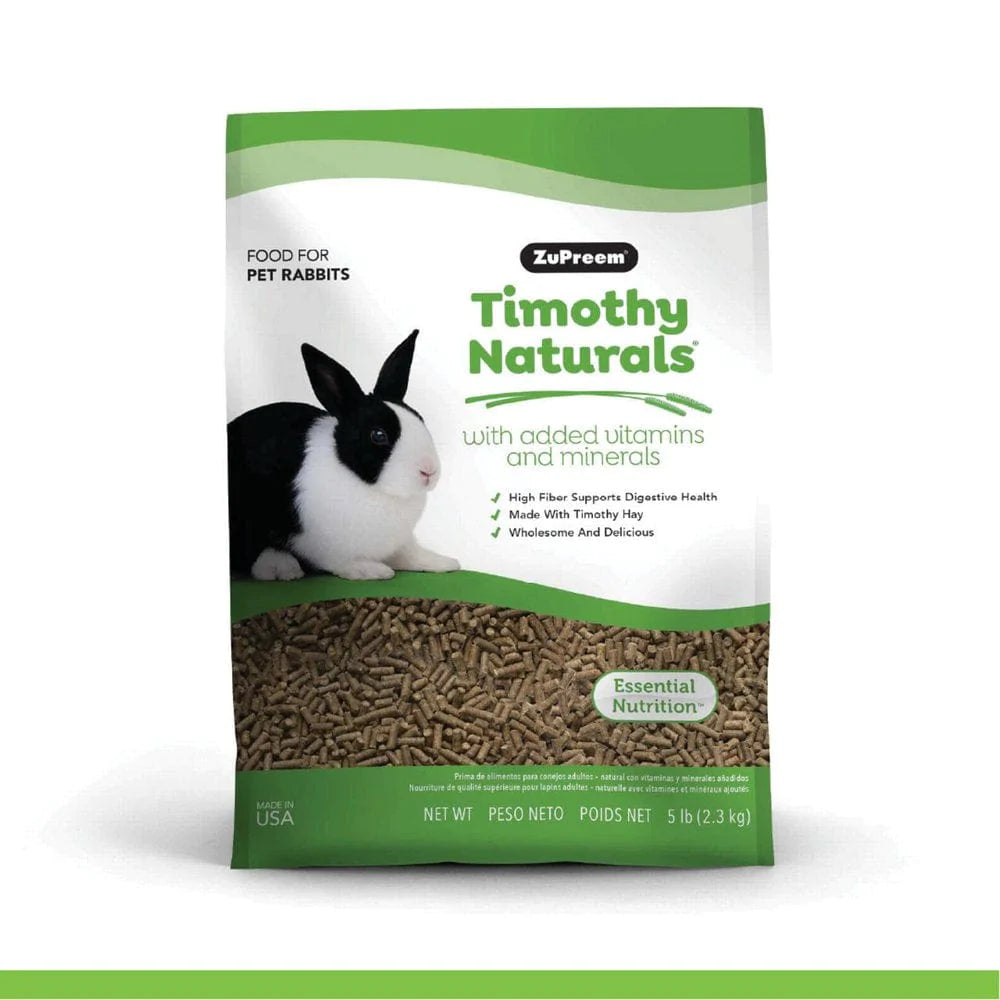 Zupreem® Timothy Naturals® Rabbit Food | Adult Rabbit Food | 5 Lb Animals & Pet Supplies > Pet Supplies > Small Animal Supplies > Small Animal Food Zupreem   