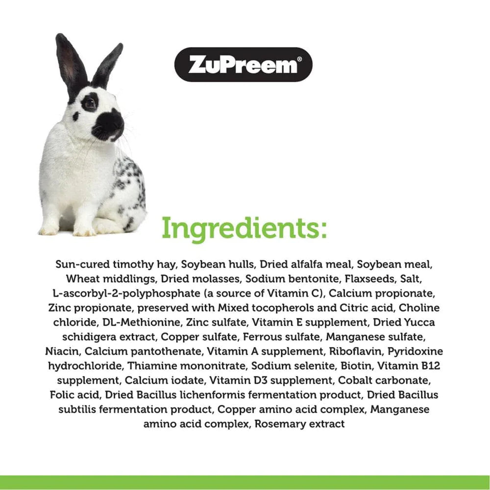 Zupreem® Timothy Naturals® Rabbit Food | Adult Rabbit Food | 5 Lb Animals & Pet Supplies > Pet Supplies > Small Animal Supplies > Small Animal Food Zupreem   