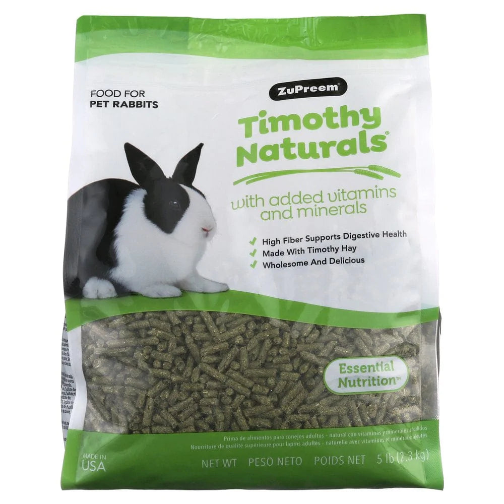 Zupreem® Timothy Naturals® Rabbit Food | Adult Rabbit Food | 5 Lb Animals & Pet Supplies > Pet Supplies > Small Animal Supplies > Small Animal Food Zupreem   