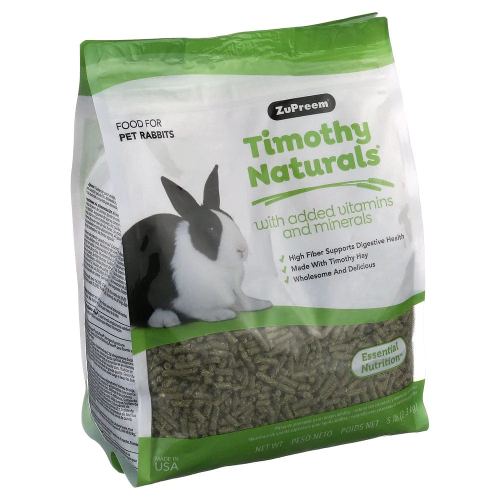 Zupreem® Timothy Naturals® Rabbit Food | Adult Rabbit Food | 5 Lb Animals & Pet Supplies > Pet Supplies > Small Animal Supplies > Small Animal Food Zupreem   