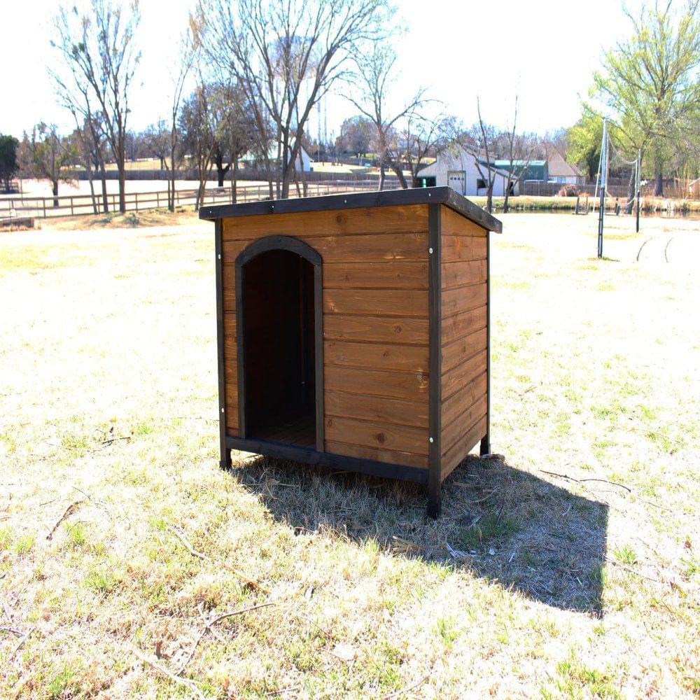 Zylina Large Cabin Home Wooden Dog House Asphalt Roof 46"(L) X 30"(W) X 33"(H) Animals & Pet Supplies > Pet Supplies > Dog Supplies > Dog Houses Zylina   